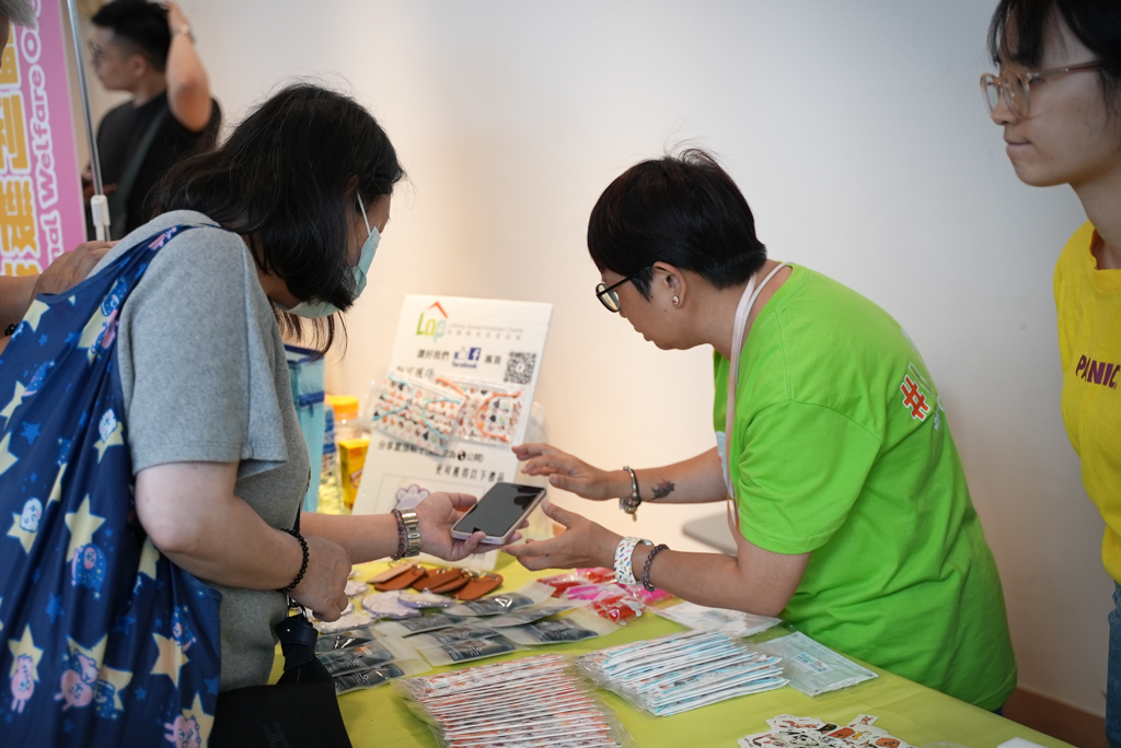 Lifelong Animal Protection provided visitors with information on pet adoption.