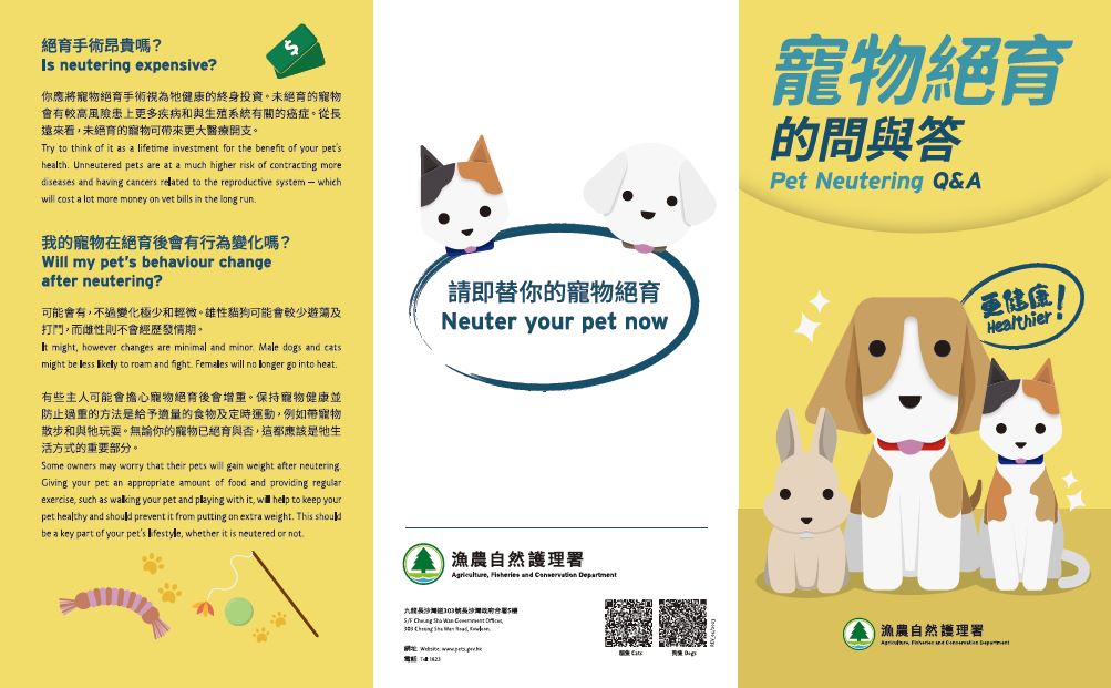 Leaflet 'Pet Neutering Q&A'